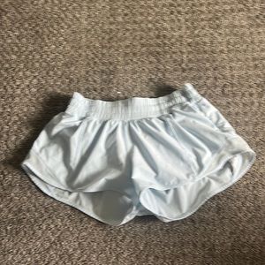 Light blue lululemon, hottie, hot shorts